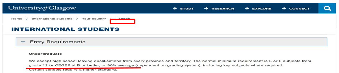 英国留学格拉斯哥大学的OSSD课程录取要求